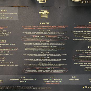 Tonkotsu - Menu - Japanese Near Me - London, XGL Tonkotsu - Menu - Japanese Near Me - London, XGL
