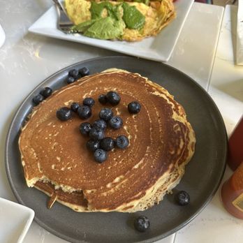 Flapjax - Gluten Free Pancakes blueberry - New American Near Me - Santa Monica, California Flapjax - Gluten Free Pancakes blueberry - New American Near Me - Santa Monica, California