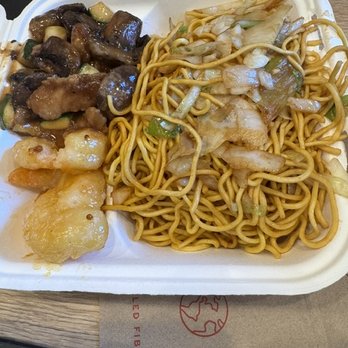 Panda Express - Honey Walnut Shrimp and Mushroom Chicken - Chinese Near Me - Ashland, Virginia