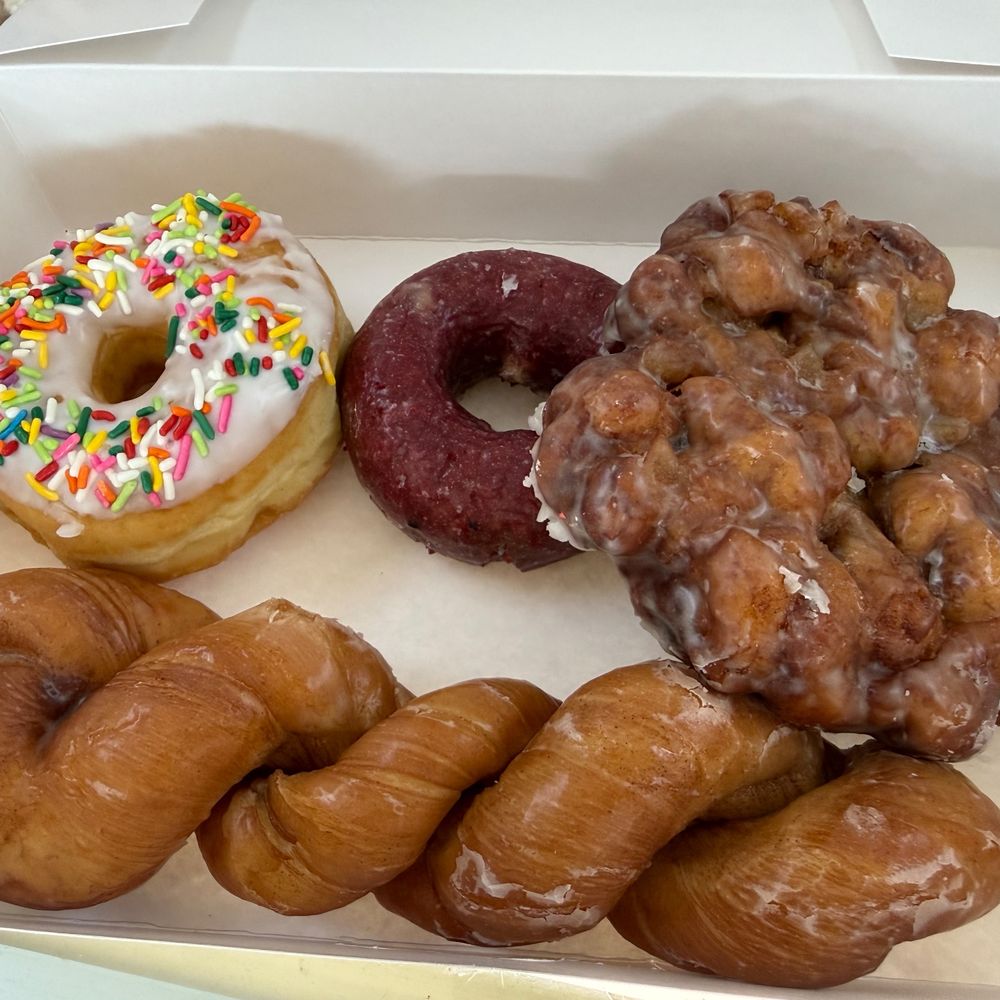 Friendly Donuts - Some of their amazing donuts, twist and apple fritter! - Donuts Near Me - Houston, Texas Friendly Donuts - Some of their amazing donuts, twist and apple fritter! - Donuts Near Me - Houston, Texas
