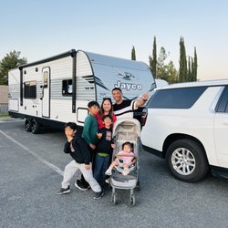 Camping World - Menifee - Kiddoes ready for adventure in our first RV , hooyah! Thanks to Camping World Menifee , Dominic for hooking us up