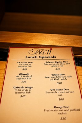 Menu photo 1 Tachi New York, NY Menu photo 1 Tachi New York, NY