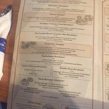 Cracker Barrel - Breakfast menu - Southern Near Me - Stevensville, Maryland Cracker Barrel - Breakfast menu - Southern Near Me - Stevensville, Maryland