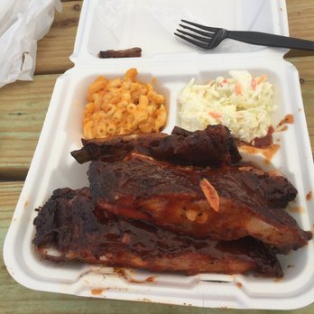 Red Wagon BBQ - This is what I got for $15 and couldn't finish all the ribs they are gooood - Barbeque Near Me - Arcadia, Florida Red Wagon BBQ - This is what I got for $15 and couldn't finish all the ribs they are gooood - Barbeque Near Me - Arcadia, Florida
