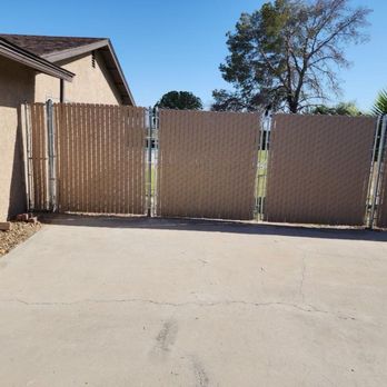 Cal Zon Fence - Chain link fence with privacy vinyl - Fences & Gates Near Me - Fort Mohave, Arizona