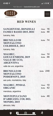 Menu photo 7 Basso Restaurant & Wine Bar Westport, CT Menu photo 7 Basso Restaurant & Wine Bar Westport, CT