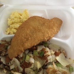 The Breakfast Joint - Flounder, home fries, eggs  6/20/21