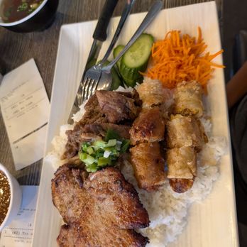 Pho 101 - Pork cutlet, grilled pork, and egg rolls - Vietnamese Near Me - Westminster, California