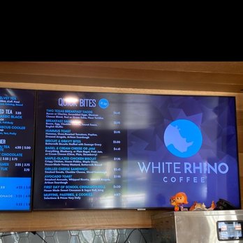 White Rhino Coffee - Food menu - Coffee & Tea Near Me - Arlington, Texas White Rhino Coffee - Food menu - Coffee & Tea Near Me - Arlington, Texas