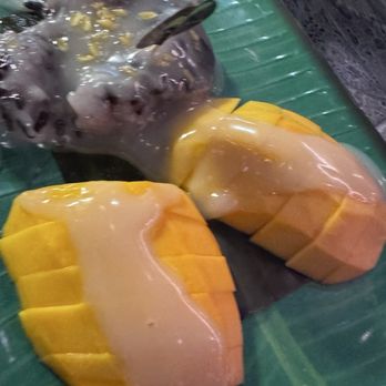 Banana Leaf ATL - SWEET STICKY RICE WITH MANGO - Thai Near Me - Sandy Springs, Georgia Banana Leaf ATL - SWEET STICKY RICE WITH MANGO - Thai Near Me - Sandy Springs, Georgia