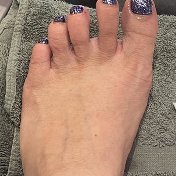 BB Nails and Lashes - Jaime's pretty purple polished toes finger nails! Thank you - Nail Salons Near Me - Chico, California