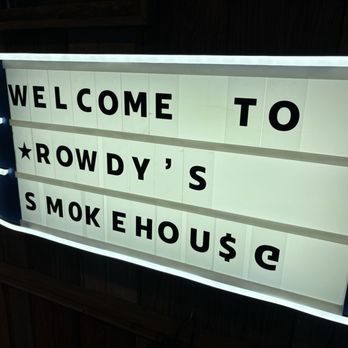 Rowdy's Smokehouse - Cool sign - Smokehouse Near Me - Jackson, Ohio