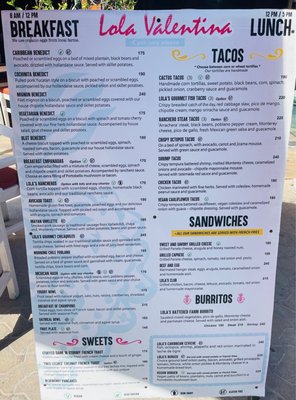 Menu photo 7 Lola Valentina Isla Mujeres, ROO Menu photo 7 Lola Valentina Isla Mujeres, ROO