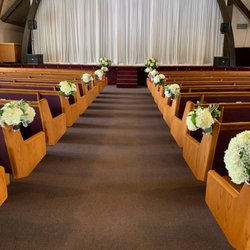 Flowers By Tiffany - Simple and elegant flowers for the ceremony, which became the reception decor afterward!