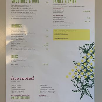 SoFresh - Menu - New American Near Me - Pittsburgh, Pennsylvania