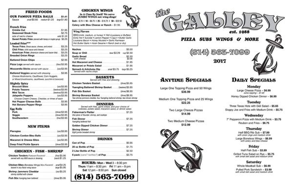 Menu photo 2 Galley Youngsville, PA