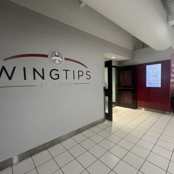 Wingtips Lounge - Entrance Signage - Airport Lounges Near Me - St. Louis, Missouri