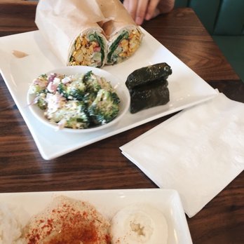 Sotta - Chicken Kabob Wrap + dome and Broccoli Salad - Mediterranean Near Me - Burbank, California Sotta - Chicken Kabob Wrap + dome and Broccoli Salad - Mediterranean Near Me - Burbank, California