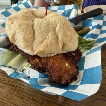 Nove Mesto - Pork schnitzel sandwich - Beer Bar Near Me - Athens, Georgia Nove Mesto - Pork schnitzel sandwich - Beer Bar Near Me - Athens, Georgia