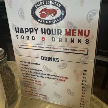 Point Lobster Bar & Grill - Happy hour - Seafood Near Me - Point Pleasant Beach, New Jersey