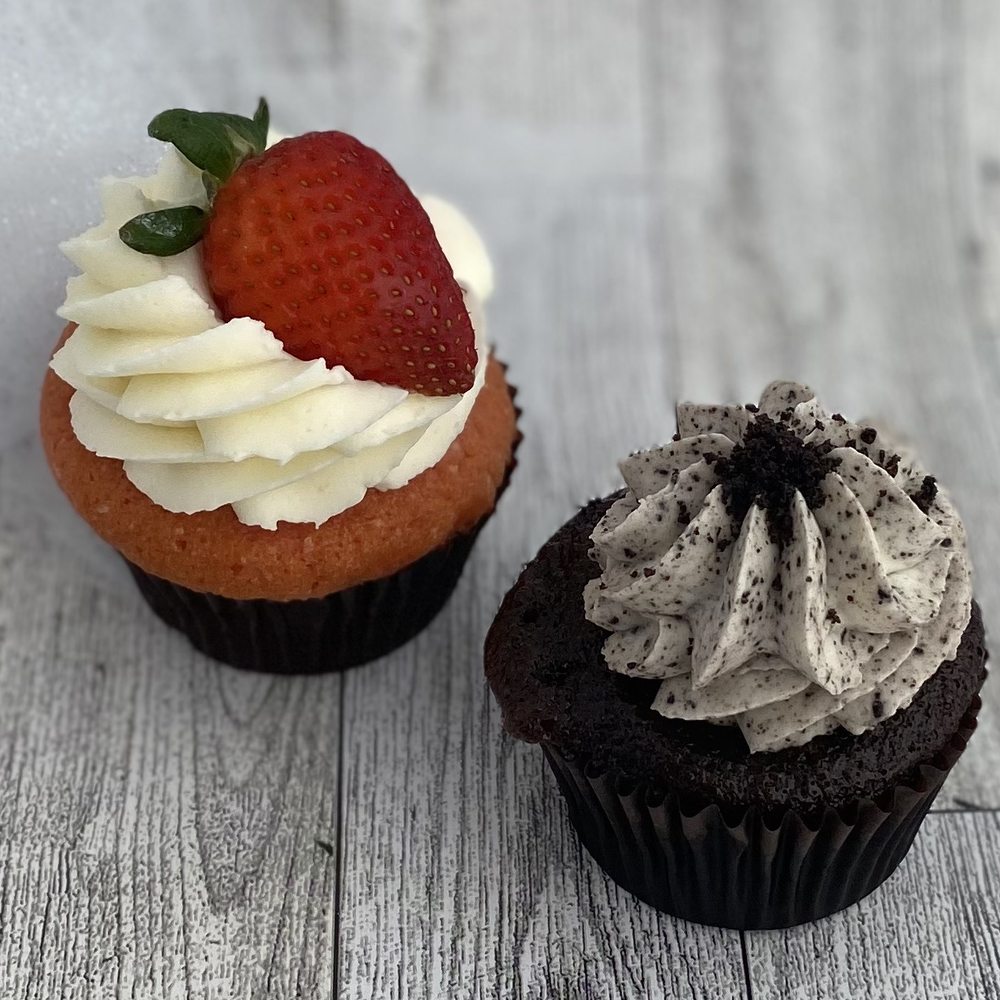 The Sweet Cupfé - These cupcakes are divine! The cookies and cream one was so moist! And the other was the perfect amount of strawberry-ness. - Cupcakes Near Me - Leander, Texas The Sweet Cupfé - These cupcakes are divine! The cookies and cream one was so moist! And the other was the perfect amount of strawberry-ness. - Cupcakes Near Me - Leander, Texas