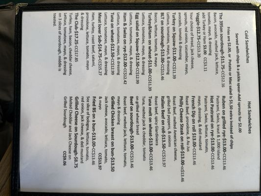 Menu photo 4 Big Jim's 395 Grill Vista, CA