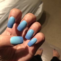 Nails 220 and Spa - Fill with Mood changing polish and pedicure done by Thahn! I'll never go anywhere else!