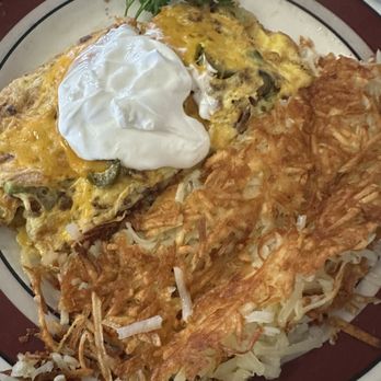 Richplate Restaurant & Cafe - Baja Omelette with hash browns - American Near Me - Lockeford, California