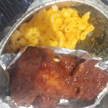 Sandra's Next Generation - Bbq dark chicken, mac n cheese and collards - Soul Food Near Me - New Haven, Connecticut