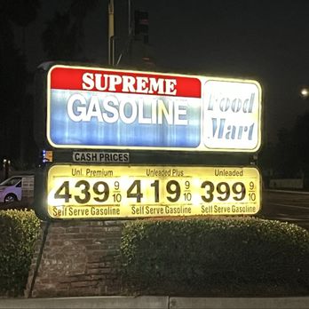 Supreme Gasoline - Gas Prices from Tuesday, 1/28/25 - Gas Stations Near Me - Chula Vista, California Supreme Gasoline - Gas Prices from Tuesday, 1/28/25 - Gas Stations Near Me - Chula Vista, California
