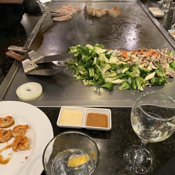 Kobe Seafood & Steakhouse - Veggies and Meats on the Grill - Seafood Near Me - Redding, California
