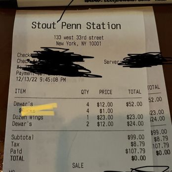 Stout NYC - They charge for ice. - Irish Near Me - New York, New York Stout NYC - They charge for ice. - Irish Near Me - New York, New York