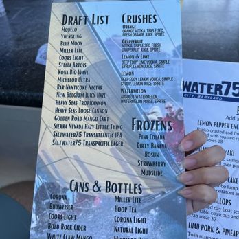 Saltwater 75 - drink menu - Seafood Near Me - Ocean City, Maryland Saltwater 75 - drink menu - Seafood Near Me - Ocean City, Maryland