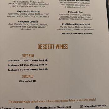 Magia - Italian Near Me - Danvers, Massachusetts