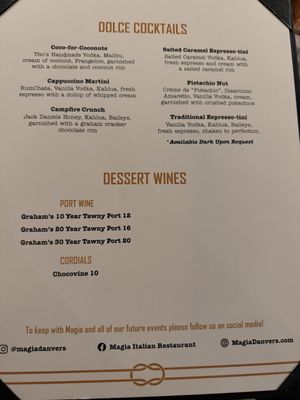 Menu photo 5 Magia Danvers, MA