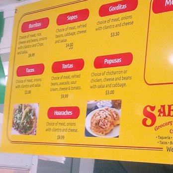 Sabrozon Deli & Grocery - Menu 2019 - Mexican Near Me - Orange Park, Florida Sabrozon Deli & Grocery - Menu 2019 - Mexican Near Me - Orange Park, Florida