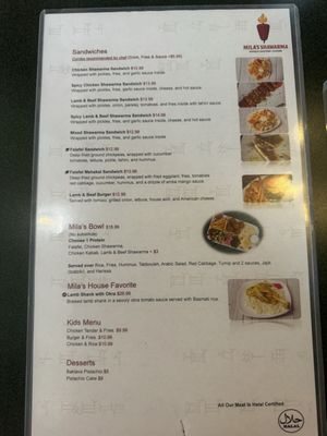 Menu photo 2 Mila's Shawarma Richmond, VA