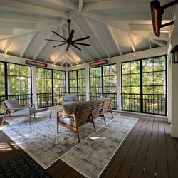 Decks With Style - sunspace retractable windows with electric heaters