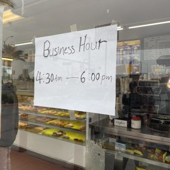 Granny's Donuts - a business hours sign - Donuts Near Me - Garden Grove, California