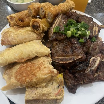 Com Tam Dao Vien - Short rib, fried shrimp curd, egg rolls off the ayce menu $25.99, only 2 orders of short rib per person allowed - Vietnamese Near Me - Westminster, California