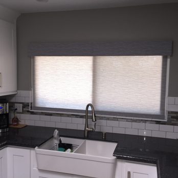 Advantage Blinds - Roller shade with a 6 1/2" fabric wrapped valance! - Shades & Blinds Near Me
