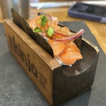 Kinjo Hand Roll Bar - Salmon HR - Sushi Bars Near Me - Sacramento, California Kinjo Hand Roll Bar - Salmon HR - Sushi Bars Near Me - Sacramento, California
