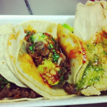 Alexa's Catering - during the christmas season, she has tamales! picture shown includes: 2 carne asada tacos and 1 chicken tamale - Mexican Near Me
