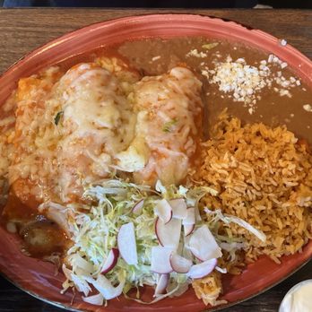 Pina Cocina & Cantina - Barbacoa and cheese enchiladas - Desserts Near Me - Raymond, Wisconsin
