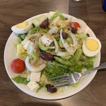 Gilbert Street cafe - Small side salad they dressed up for me like their huge Greek salad. - Comfort Food Near Me - Danville, Illinois Gilbert Street cafe - Small side salad they dressed up for me like their huge Greek salad. - Comfort Food Near Me - Danville, Illinois