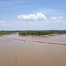 View of the Red River from the lookout.