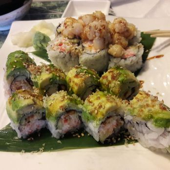 Hamachi Sushi - Caterpillar and volcano - Sushi Bars Near Me - El Paso, Texas Hamachi Sushi - Caterpillar and volcano - Sushi Bars Near Me - El Paso, Texas