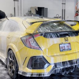 touch less car wash from a Foam Cannon on my 2017 Honda Civic Type R