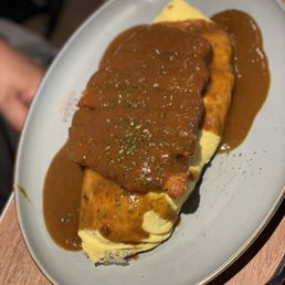 Chicken Cutlet Omurice with Curry Sauce / 咖喱吉列雞扒蛋包飯