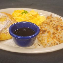 Strawberry French Toast and Eggs
